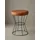 KADIMA DESIGN Sitzhocker Industrial Leder 35 x 48 x 35 cm Braun