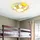 ETC Shop Kinder Zimmer Decken Beleuchtung Glas Lampenschirm Katzen Motive im Set inklusive Led Leuchtmittel