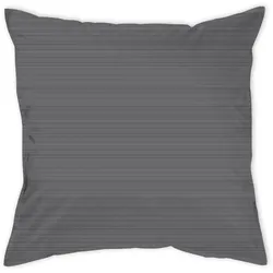 Kissenbezug CURT BAUER "Bente", grau (stone), B:80cm L:80cm, Mako-Brokat-Satin, Obermaterial: 100% Baumwolle, Kissenbezüge, Erscheinungsbild einer Mélange