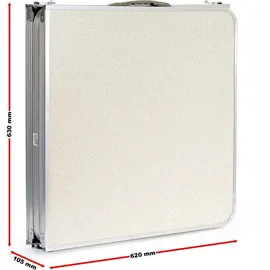toboli Campingtisch klappbar 180 x 60 x 70 cm grau