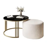 lookway LORI Beige Metall 70 x 49 x 70 cm
