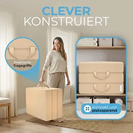 eloneo Klappmatratze 75 x 195 x 15 cm H2 Polyester