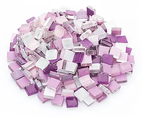 Softglas-Mosaik, Lilatöne, 10 x 10 mm, 200 g
