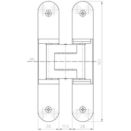 Simonswerk Türband TE 340 3D F1-farbig Silber