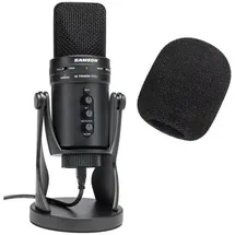 Samson G-Track Pro USB-Mikrofon mit WS02 Schaumstoff-Windschutz