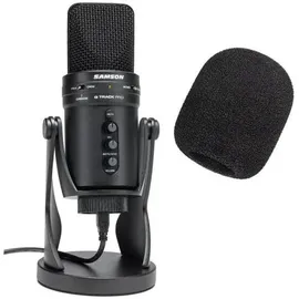 Samson G-Track Pro USB-Mikrofon mit WS02 Schaumstoff-Windschutz