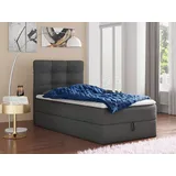 Sofnet Boxspringbett Best Mini mit Bettkasten und Matratzentopper - Einzelbett mit Bonell-Matratze und Topper, Polsterbett, Bett, Schlafzimmer Betten, Boxspringbetten