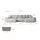 altdecor Ecksofa U-Form mit Schlaffunktion 3-Sitzer Grau