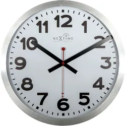 Wanduhr NEXTIME STATION RADIO CONTROL - weiß