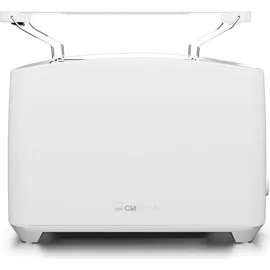 Clatronic Clatronic® Toaster 2 Scheiben | Toaster mit Auftau-/Aufwärm-/Schnellstoppfunktion | Toaster mit Brötchenaufsatz | Toaster weiß