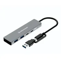 GRAUGEAR 10Gbps USB-HUB 4X USB 3.2 2x Type-C und 2x USB-A