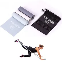 PULLUP & DIP Fitnessbänder 3er Set + Tragetasche, Lange Gymnastikbänder, Widerstandsbänder aus Naturlatex, Stretching Band, Trainingsband für Yoga, Gymnastik, Physiotherapie, Pilates