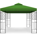 habeig++ Pavillon Festzelt Roma mit wasserdichtem Dach und PVC 3x3m Metall (grün)