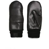 URBAN CLASSICS Puffer Imitation Leather Gloves black