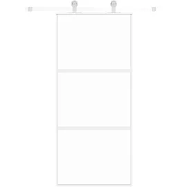 vidaXL Schiebetür rechts 90 x 205 cm weiß