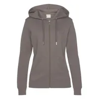 Bench. loungewear Kapuzensweatjacke Damen taupe Gr.44/46