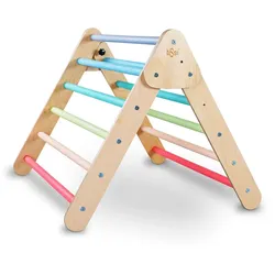 Tissi Piklerdreieck / Kletterdreieck Pastell bunt / Piklerdreieck klappbar