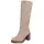 Ital-Design High-Heel-Stiefel Damen Hellbraun 37