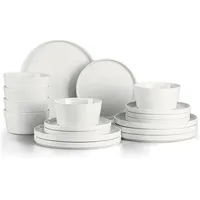 luxuskollektion Onader Tafelservice 18-tlg. für 6 Personen gesprenkeltes Weiß