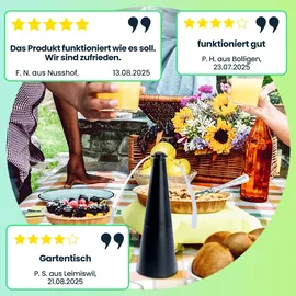 casativo 4er Akku-Fliegenvertreiber Insektenvernichter 4 St.