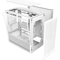 NZXT H3 Flow (2025) All White Midi Tower mATX Gaming Gehäuse weiß mit Glasfenster