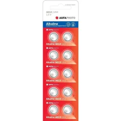 Agfaphoto Alkaline-Knopfzellenbatterie, Lr44, V13Ga, 1,5 V Leistung, Einzelhandelsblister (10er-Pack)