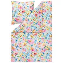 Estella Mako-Satin Bettwäsche Alanis multicolor 200x200 cm + 2x 80x80 cm - bunt