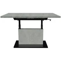 Mäusbacher Lift Couchtisch Schwarz Metall 120 x 60 x 75 cm