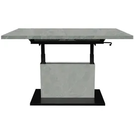 Mäusbacher Lift Couchtisch Schwarz Metall 120 x 60 x 75 cm