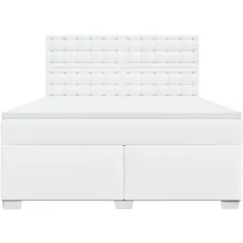 vidaXL Boxspringbett 180 x 200 cm Weiß