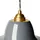 Anglepoise Original 1227 Messing Midi Wide Pendelleuchte, grau