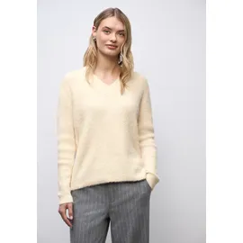 STREET ONE V-Ausschnitt-Pullover Beige M