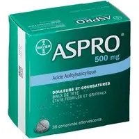 Aspro® 500 mg Comprimés Effervescents 36 pc(s)