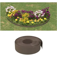 vidaXL Rasenkante 1000 x 15 cm 10 m Braun
