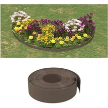 vidaXL Rasenkante 1000 x 15 cm 10 m Braun