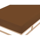 Biberna Spannbettlaken 0002744 Feinbiber 140 x 200 - 160 x 200 cm chocolate