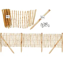 Tetzner & Jentzsch Rollzaun 50 m x 90 cm Beige/Holzwerkstoff