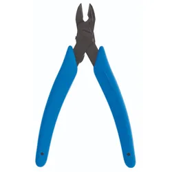 Xuron 9100F Micro-Shear Seitenschneider ovaler Kopf mit Drahthalter blau/schwarz - blau/schwarz