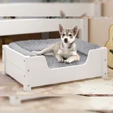 Erst-Holz Tierbett 60 x 40 cm weiß