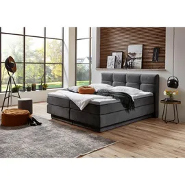 Roller Boxspringbett 160 x 200 cm H2/H3 Grau
