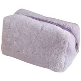 CRGANGZY Plüsch-Federmäppchen, tragbar, for Schule, Uni, Büro, Schreibwaren, Aufbewahrungstasche, violett, Kosmetikkoffer