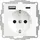 2USB Schuko-Steckdose 2USB 1-fach Weiß