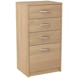 home collective Kommode, Hellbraun, Holzwerkstoff, 45x85x35 cm, Wohnzimmer, Kommoden & Sideboards, Kommoden