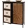 Mendler Apothekerkommode 94 x 80 x 35 cm Braun