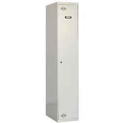 SimonRack Metallschrank 1 Tür GRUNDMODUL Zerlegt GRAU/GRAU 1800x300x500 mm (Höhe x Länge x Breite)
