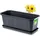 Kadax Blumenkasten 40 x 17 x 15 cm Anthrazit