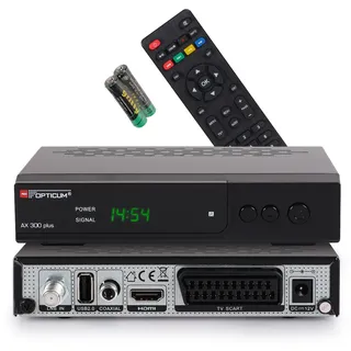Opticum Red Opticum AX300 Plus PVR Satellitenreceiver (PVR ready,1080p, HDMI,USB,S/PDIF,Scart