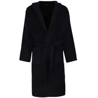 CECEBA Bademantel, Baumwolle, mit Gürtel und Kapuze, Frottee, auch in Übergrößen blau 60/62