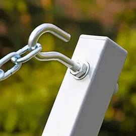 OEM Hängemattengestell, Gartenhängemattenständer, Für Zwei Personen, Metall, Grau, Robust, 250 kg