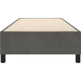 vidaXL Bettgestell 90 x 200 cm Dunkelgrau